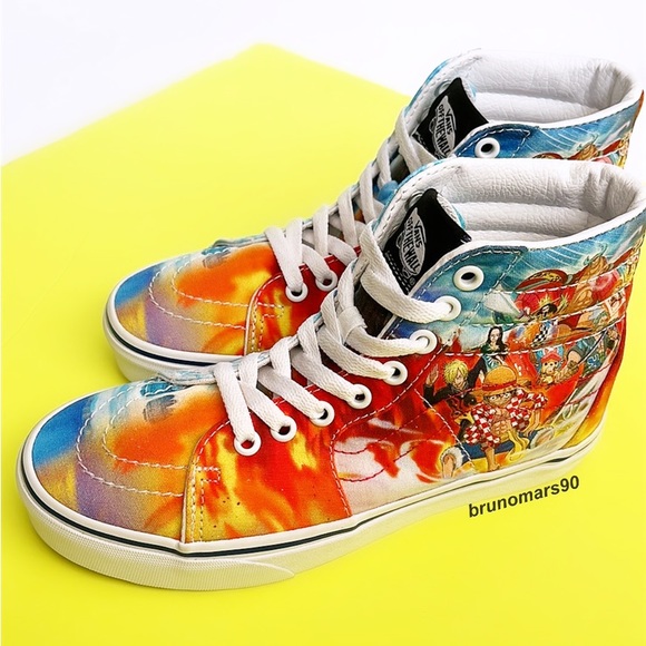 •HP• Vans x One Piece Sk8-Hi Punk Hazard Skate Sneakers - Picture 4 of 16